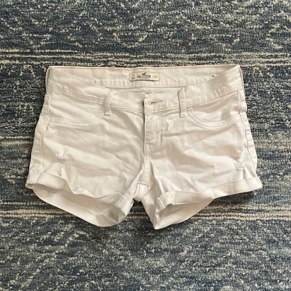 White Jean Shorts